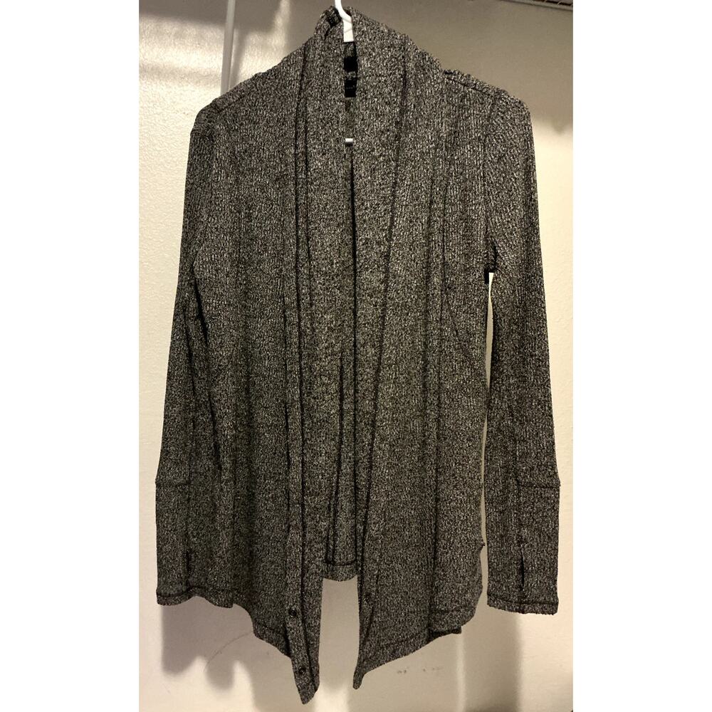 Zella Women's Gray Flowing Cardigan Size Small